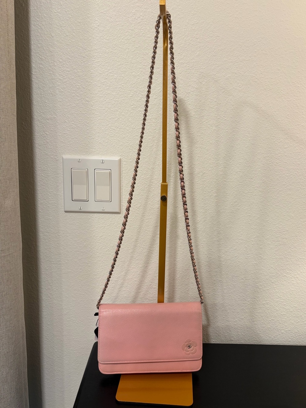 Chanel Camellia CC Wallet On Chain